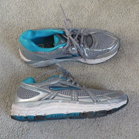 Brooks Addiction 11 womens running shoes size 9.5 gray/blue #1201401B318 - Picture 1 of 11